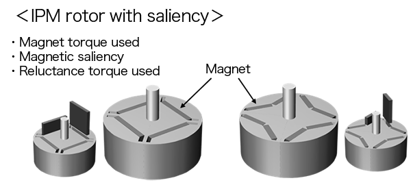 Surface permanent magnet rotors and interior permanent magnet rotors